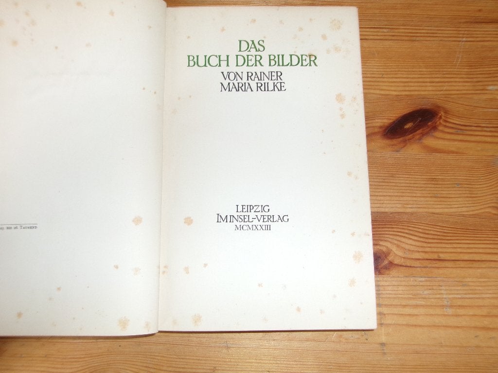 Rainer Maria Rilke - Das Buch der Bilder, Boeken, Ophalen of Verzenden, Gelezen