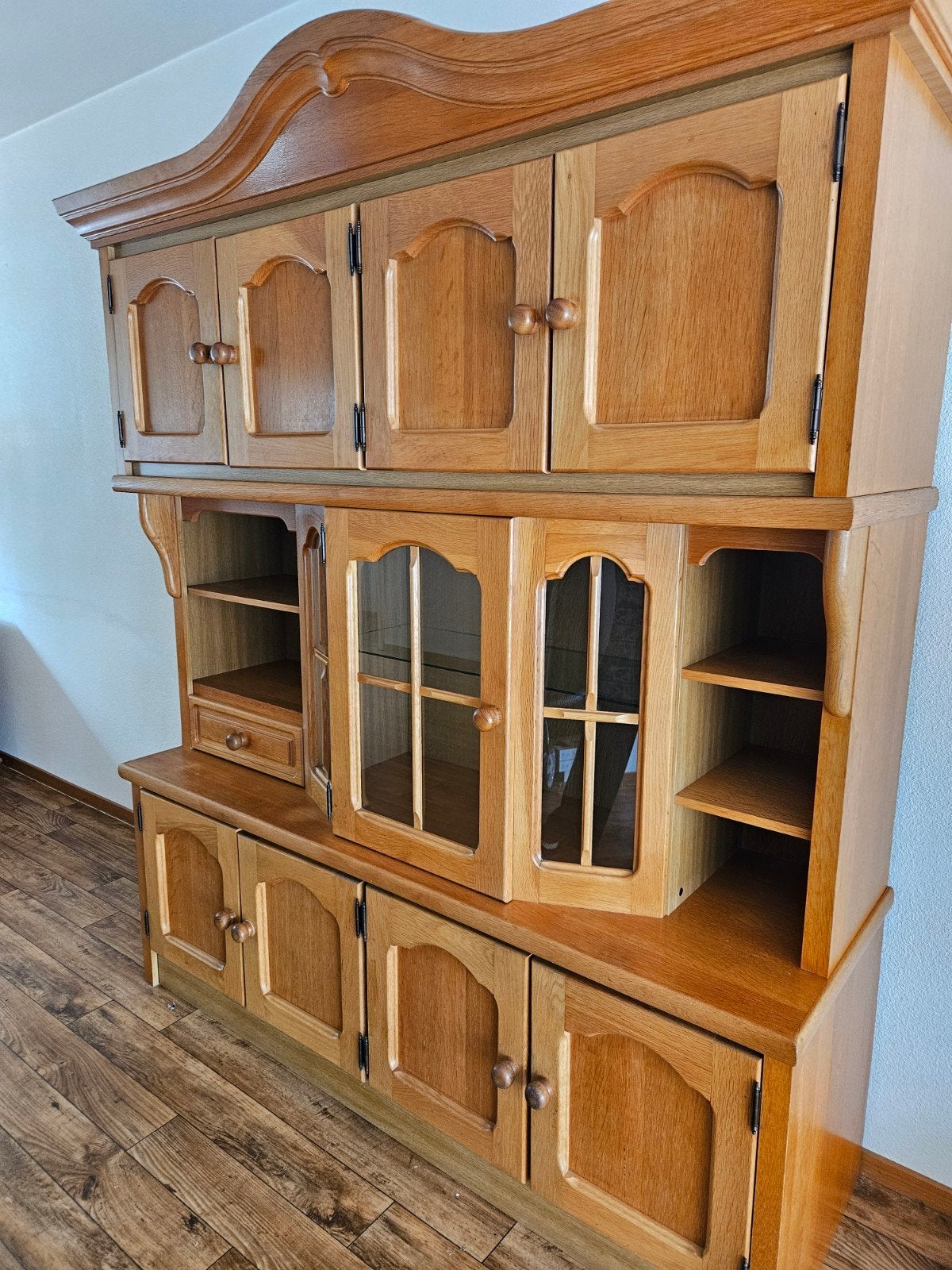 Massief Eiken Dressoir / Buffetkast, Huis en Inrichting, Kasten | Dressoirs, Ophalen, Gebruikt, Met deur(en), 150 tot 200 cm