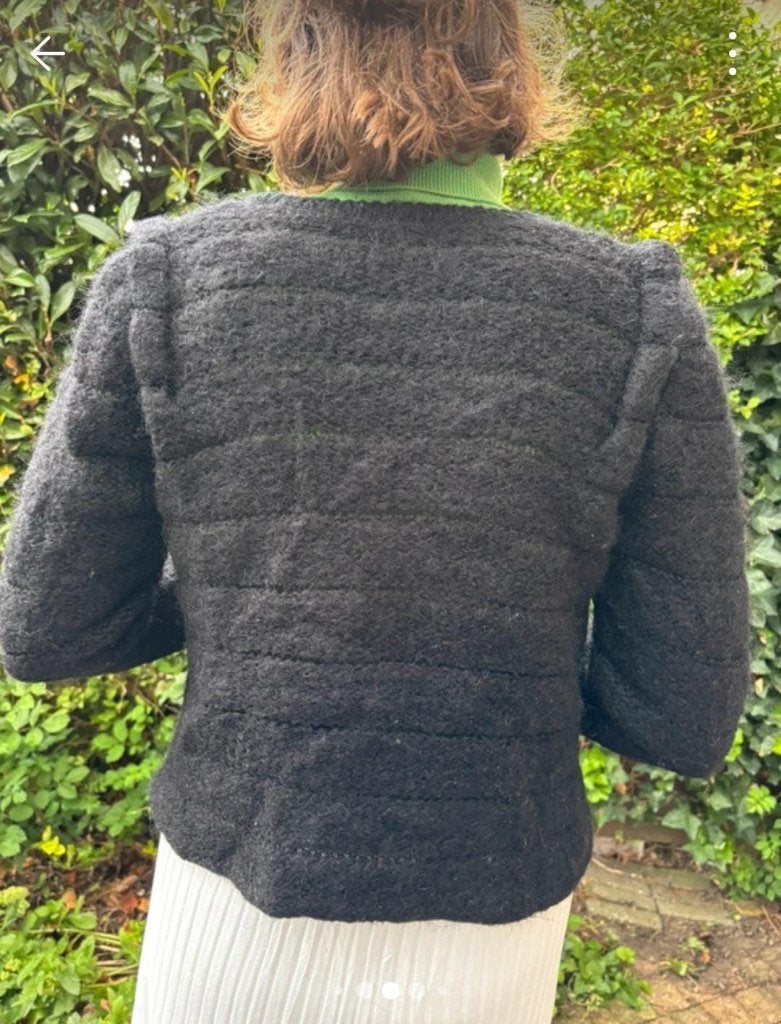 Wollen vest mohair, Maat 38/40 (M), Zwart, Ophalen of Verzenden, Zo goed als nieuw