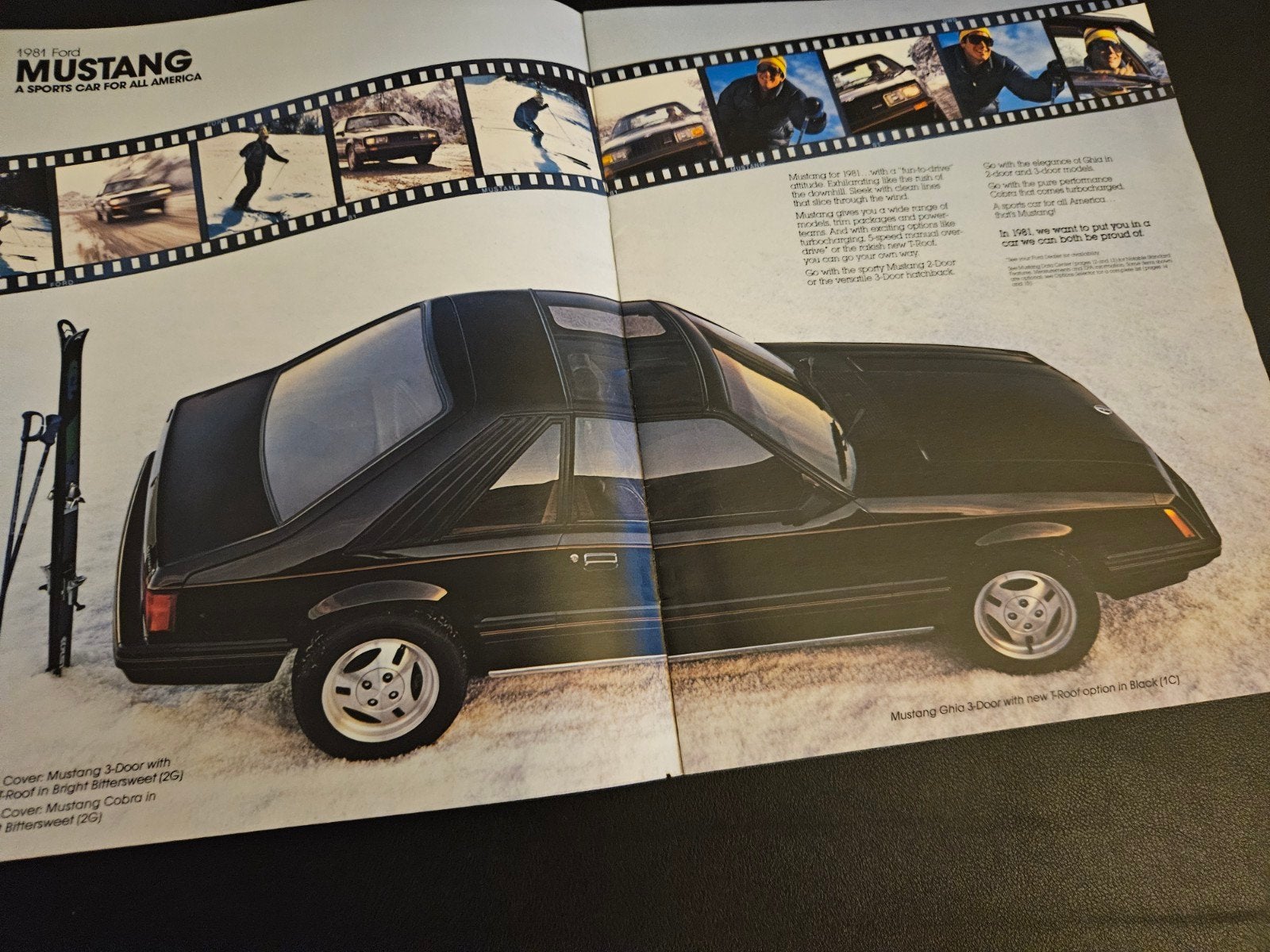 Brochure Ford Mustang 1981 USA, Ophalen of Verzenden, Zo goed als nieuw, Ford