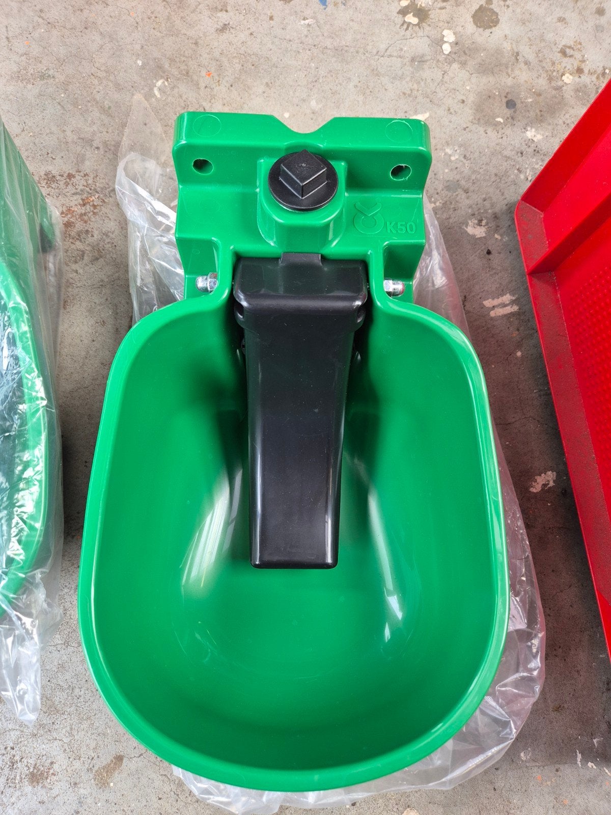 groene automatisch kunstof drinkbakken, Toebehoren