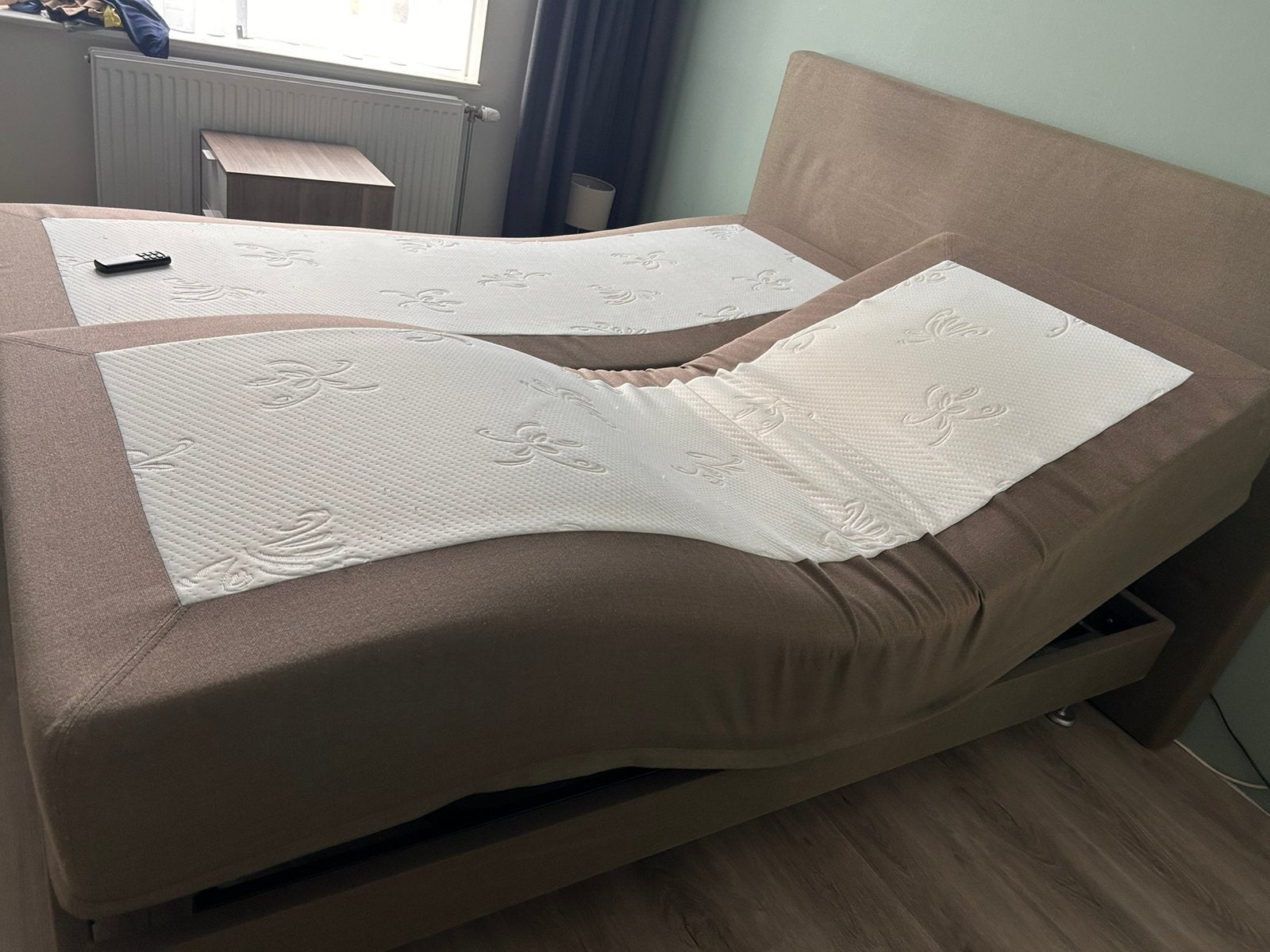 Swiss Sense elektrisch verstelbare boxspring – 160 x 200 cm, Ophalen, Zo goed als nieuw, Tweepersoons, 160 cm