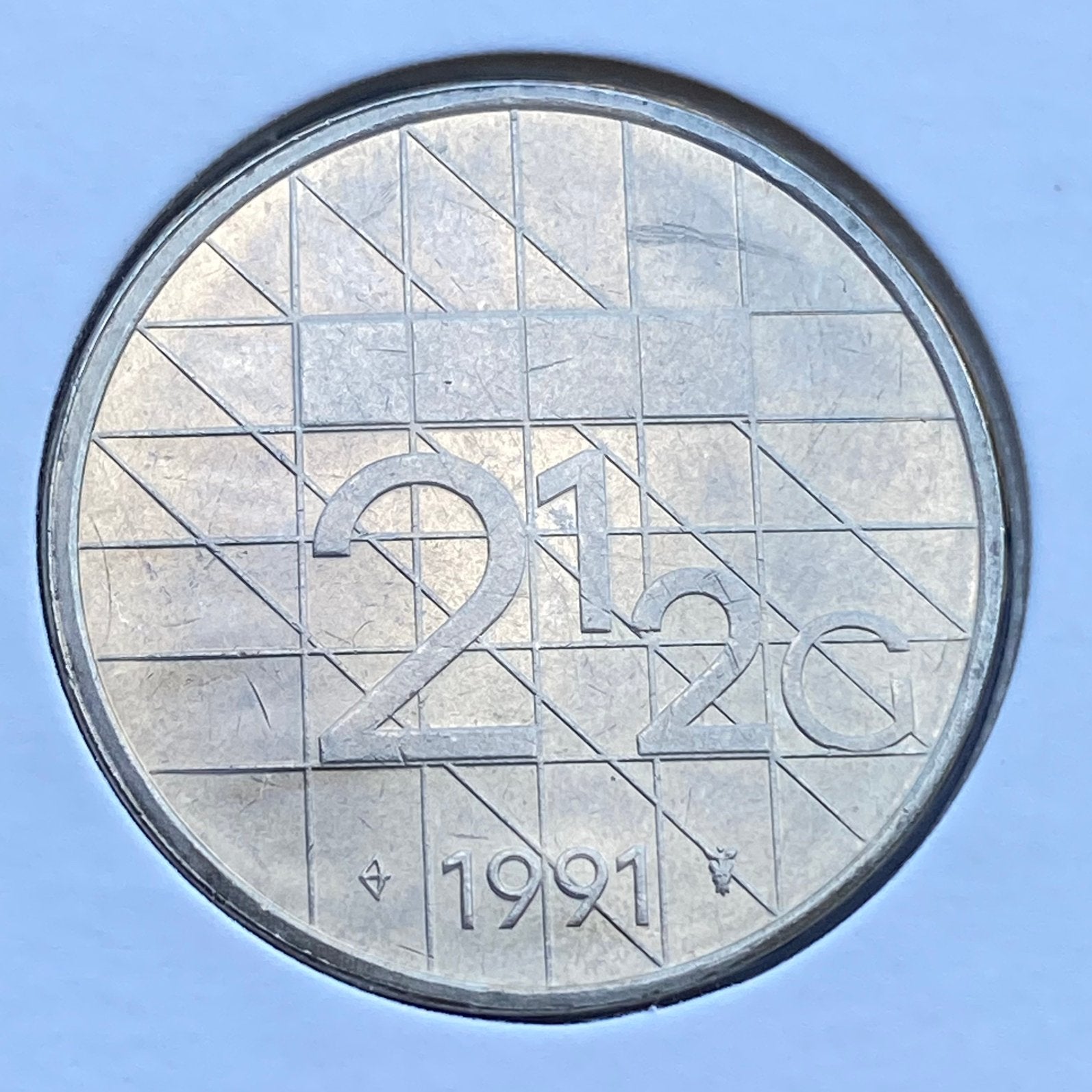 Rijksdaalder/ 2,5 Gulden uit 1991 van Kon. Beatrix, Ophalen of Verzenden, Koningin Beatrix, 2½ gulden, Losse munt