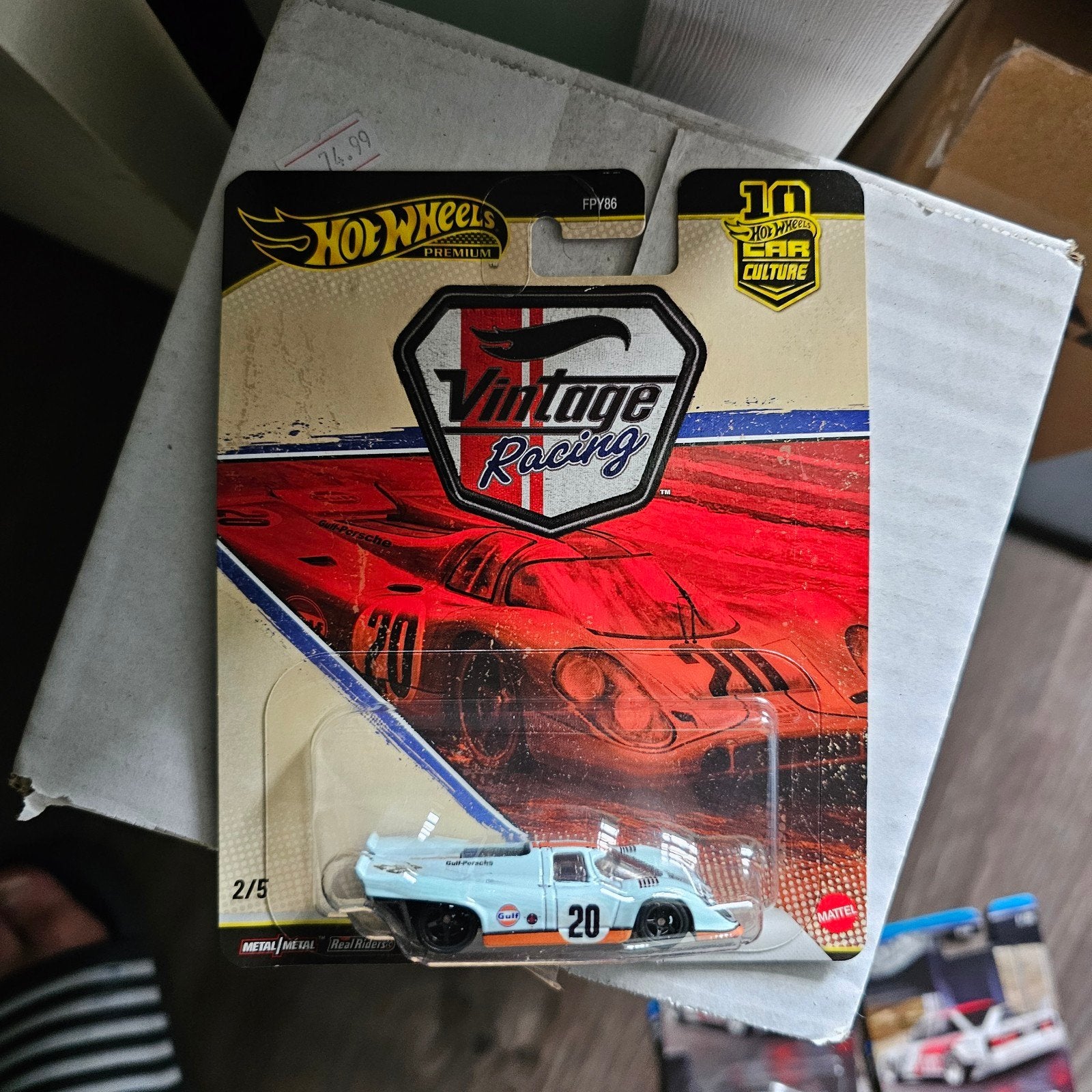 Hot Wheels Premium Vintage Racing Gulf Porsche 917 LH, Matel, Onbekend, Nieuw, Ophalen of Verzenden