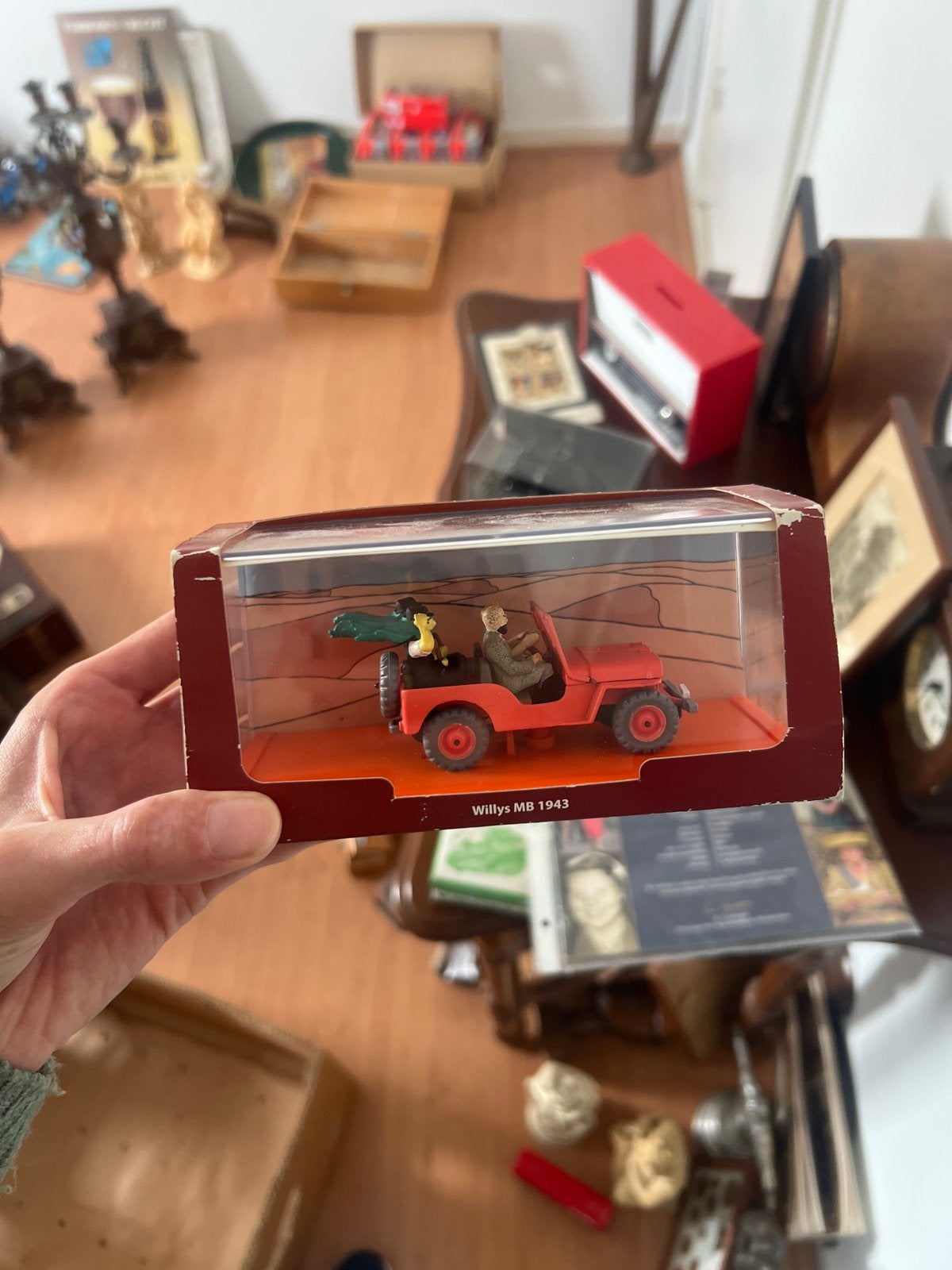 Kuifje Willys MB 1943 Jeep modelauto - Het Zwarte Goud, Overige merken, Auto, 1:32 tot 1:50, Nieuw