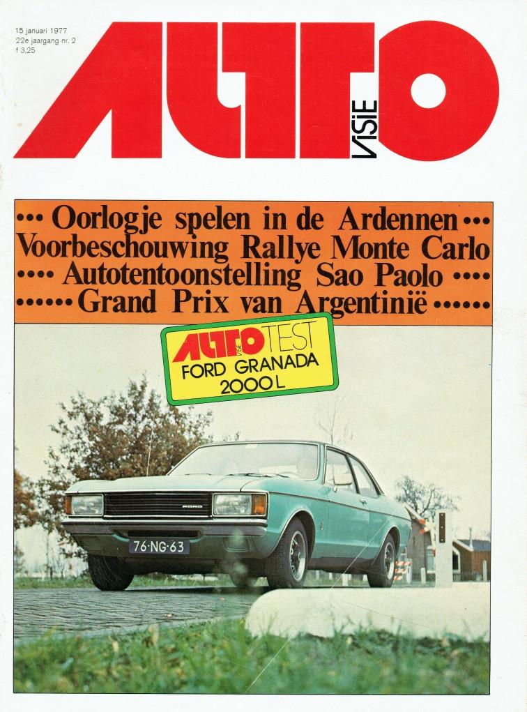 Autovisie 1977 nr. 2 (o.a. Ford Granada 2000 L), Verzenden, Gelezen, Algemeen