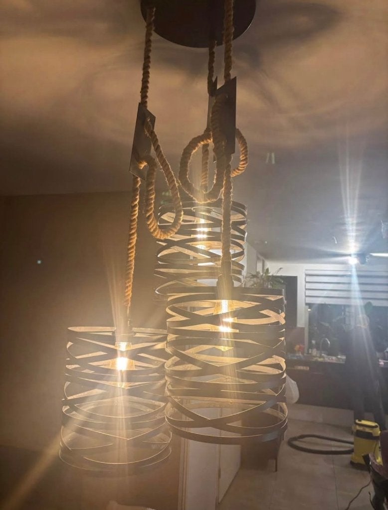 Pronto Wonen Hanglamp inclusief lichtbronnen, Ophalen, E27 (groot), Zo goed als nieuw, Metaal