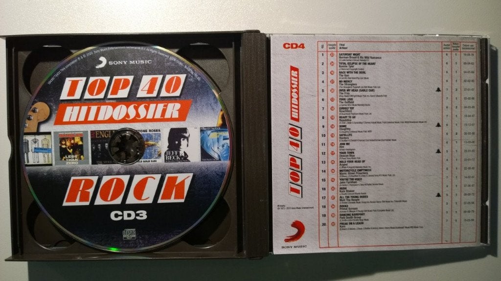 Top 40 Hitdossier Rock (4 CD), Ophalen of Verzenden, Zo goed als nieuw, Rock en Metal, Album