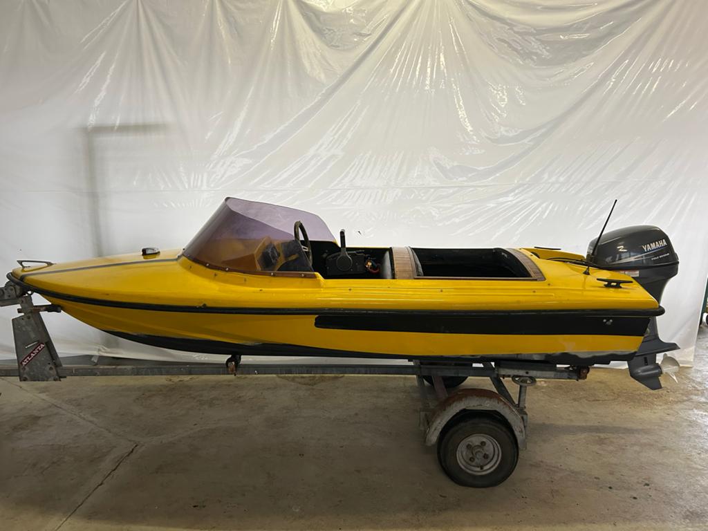 Placom 360 Spitfire met Yamaha 9.9 pk 4takt e start, Ophalen, Overige merken, Gebruikt, Viertaktmotor