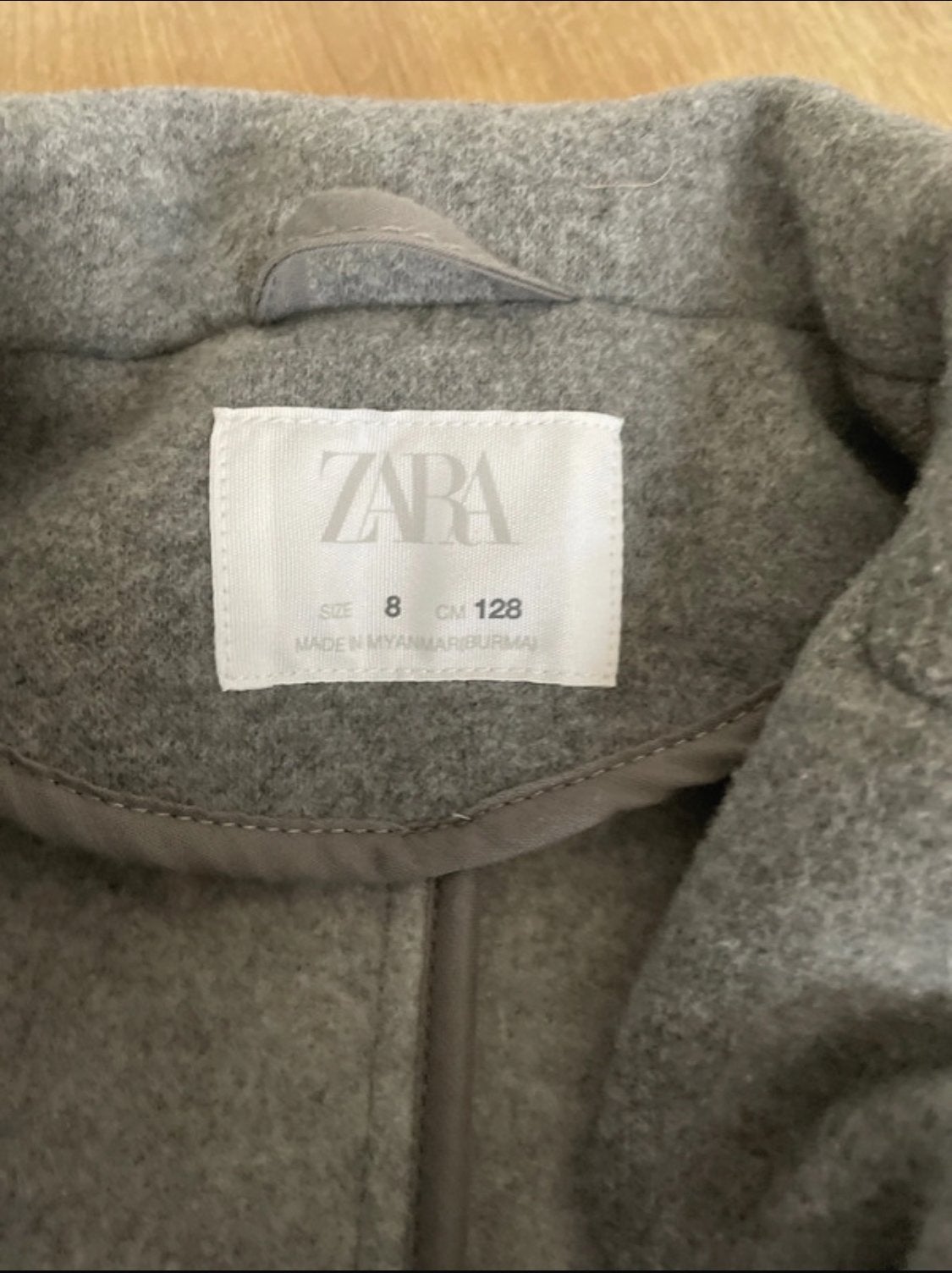 Zara Kinderjas Grijs Maat 128, Ophalen, Zo goed als nieuw, Meisje