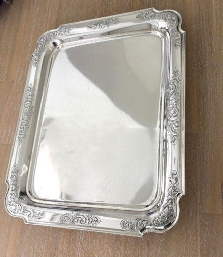 antiek zilver dienblad anno 1846, Verzenden, Zilver
