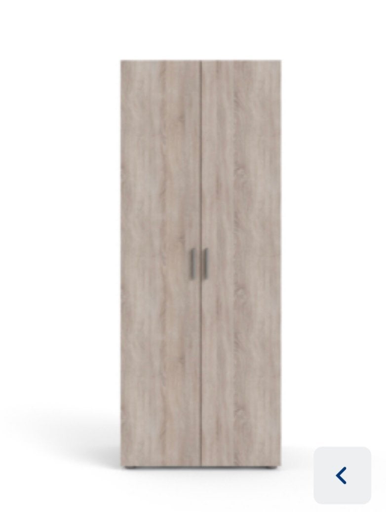 Kledingkast Pisa 2 deurs truffel, Ophalen, Gebruikt, 50 tot 75 cm, 150 tot 200 cm