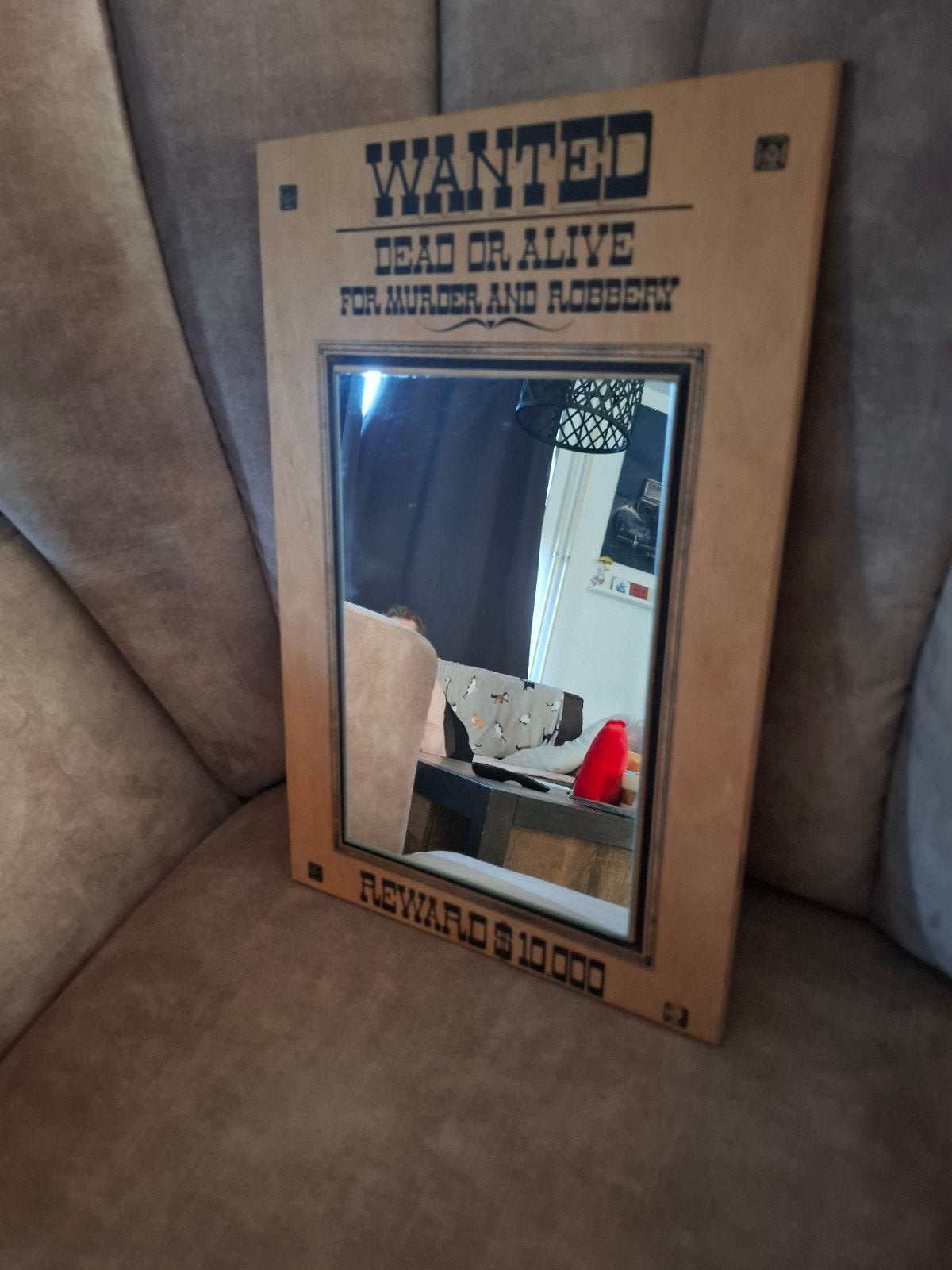 Sp8iegel 'Wanted Dead or Alive' - Western Stijl, Ophalen of Verzenden
