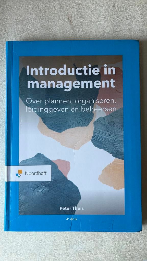 Introductie in management, Boeken, Ophalen of Verzenden, Zo goed als nieuw, Management