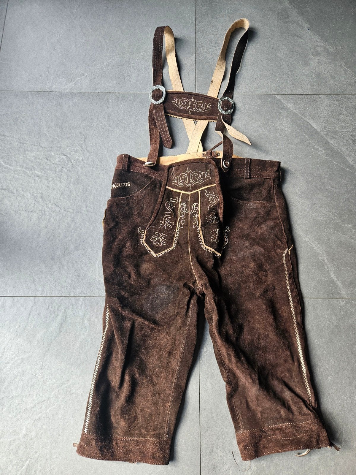 Lederhose - Maat 52 Merk Paul Gos), Kleding | Heren, Ophalen, Maat 52/54 (L), Bruin, Paulgos
