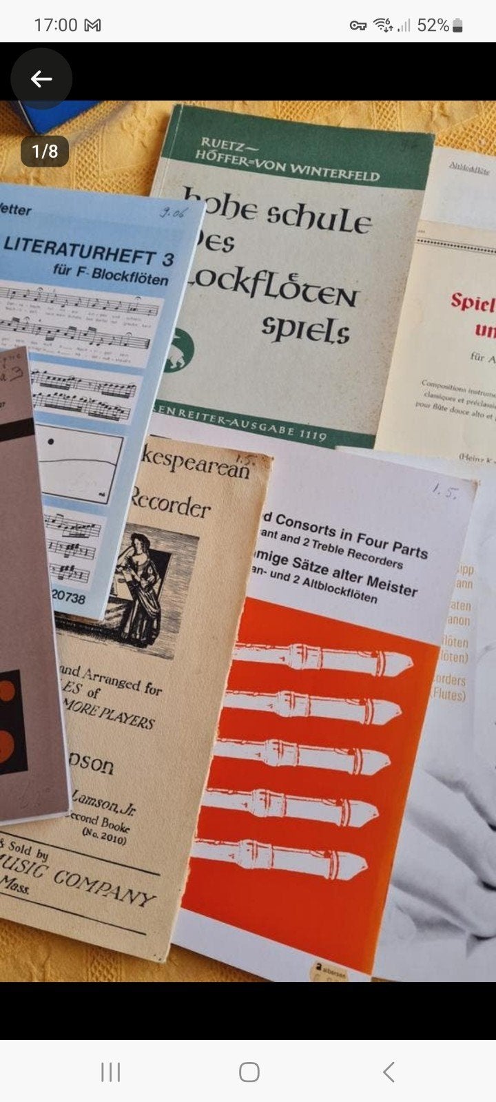 7 muziekboeken voor blokfluit en altfluit, Ophalen of Verzenden