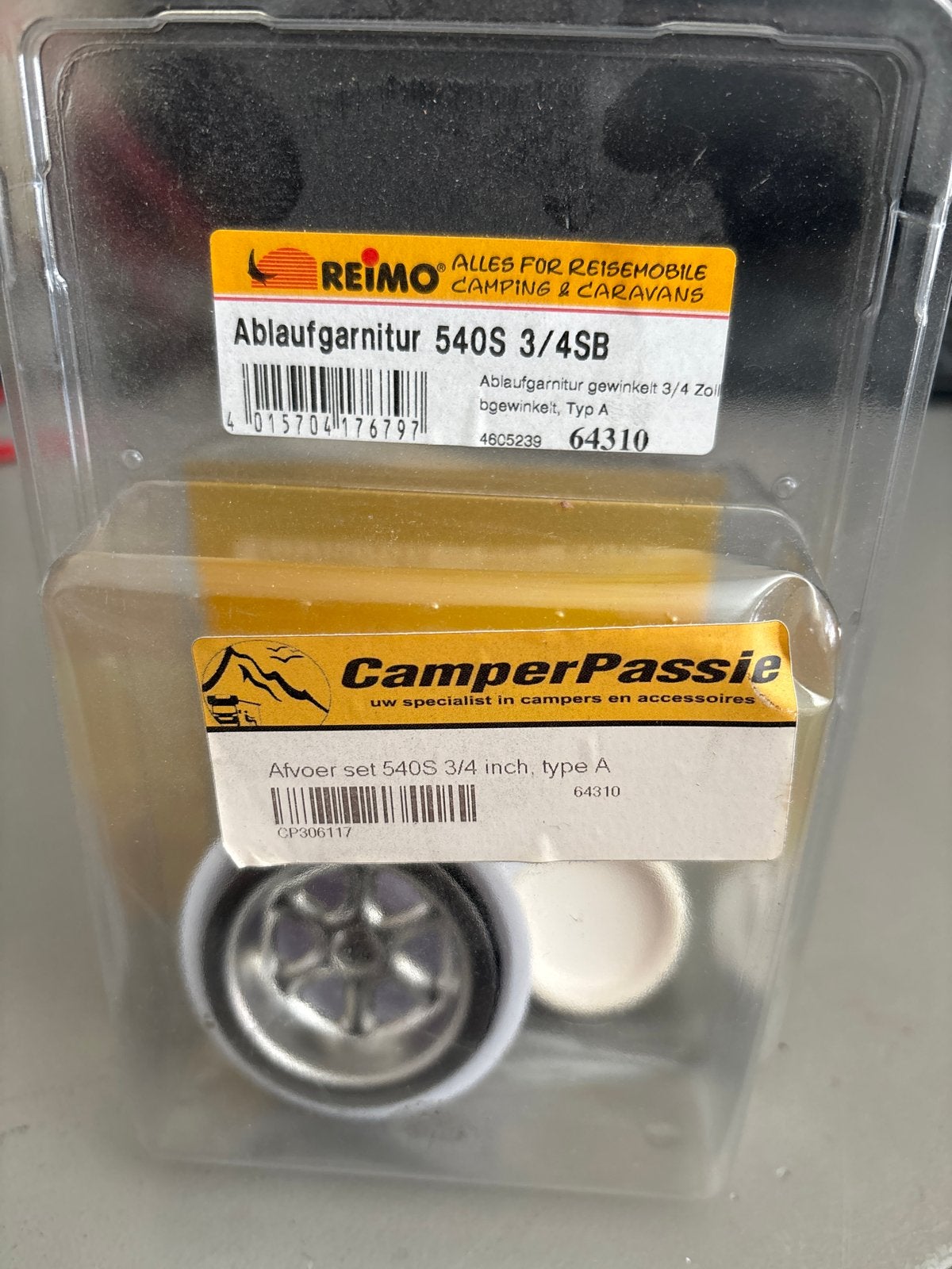 Reimo Afvoergarnituur 540S 3/4 inch Type A, Ophalen, Nieuw