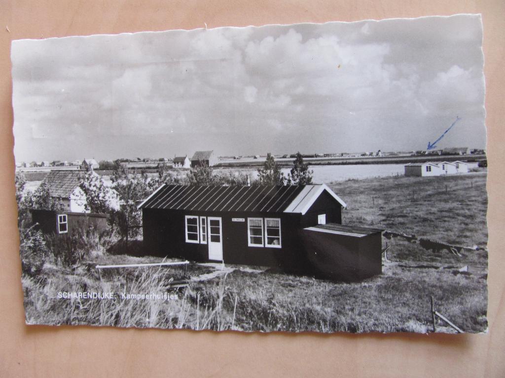 Scharendijke 1963 kampeerhuisjes, Ophalen of Verzenden, 1960 tot 1980, Gelopen, Zeeland