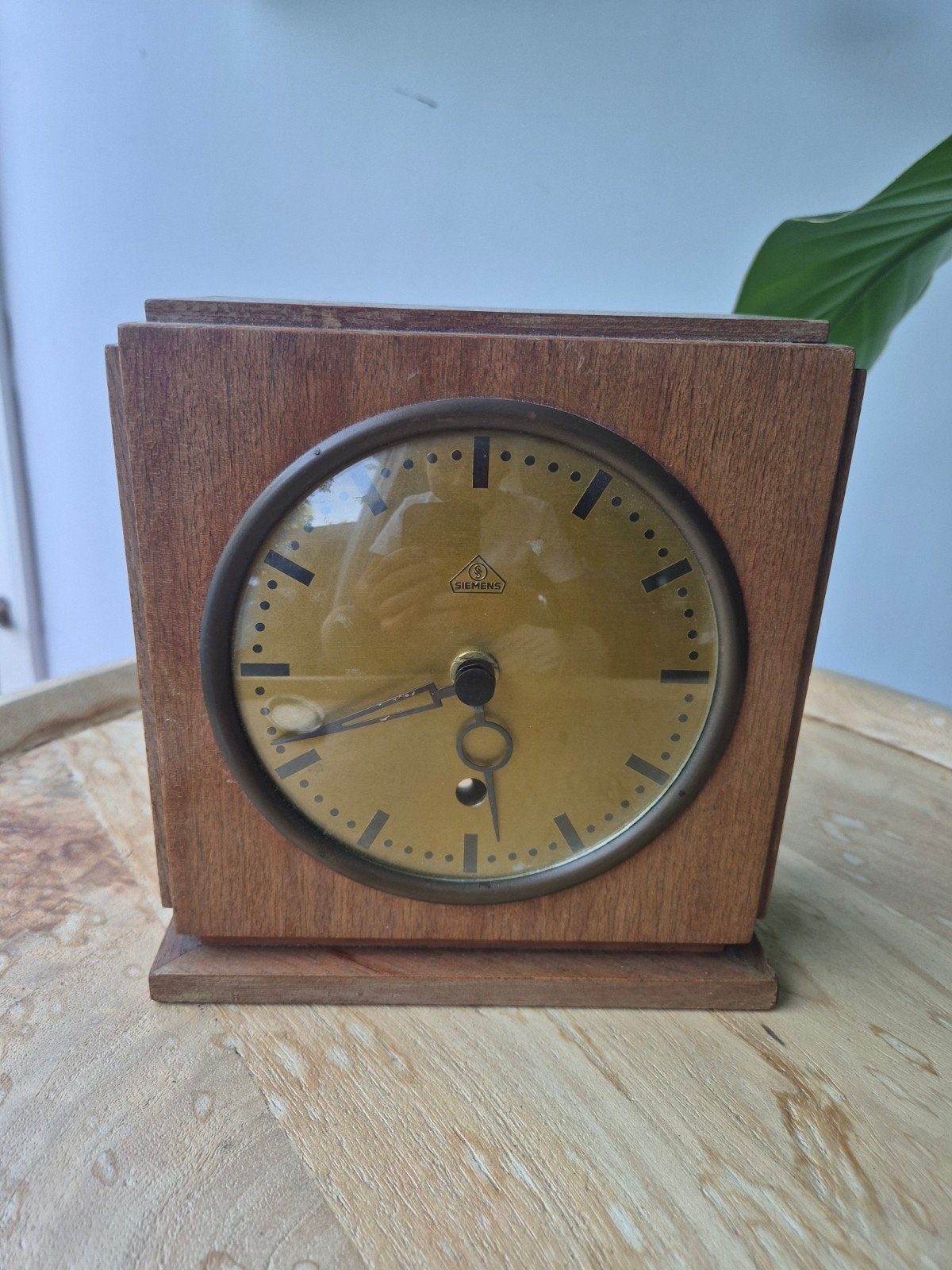 Vintage Siemens tafelklok - opwinder ontbreekt, Ophalen of Verzenden
