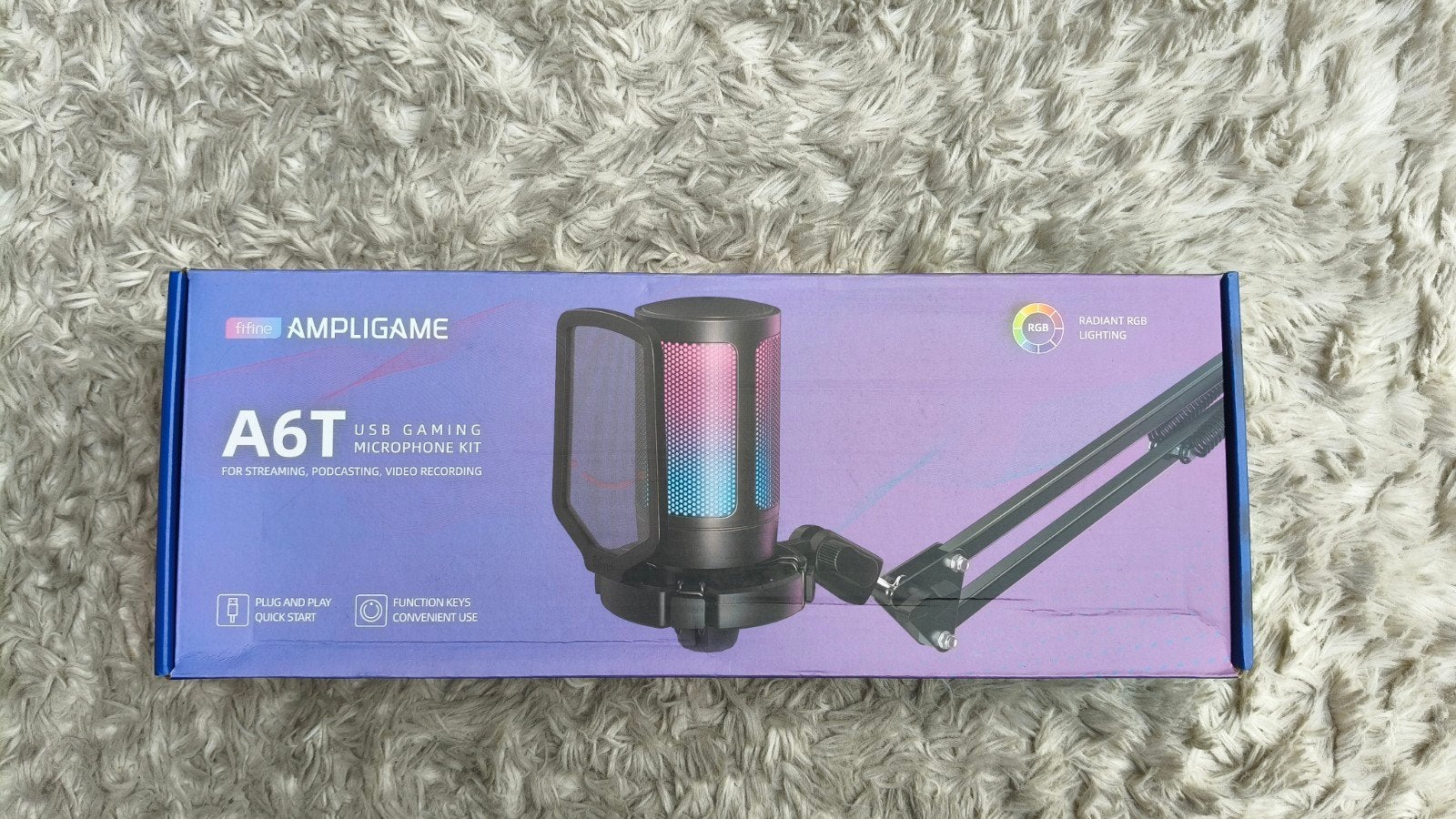 AMPLIGAME A6T USB Gaming Microfoon Kit - Nieuwstaat, Muziek en Instrumenten, Ophalen of Verzenden, Nieuw, Studiomicrofoon