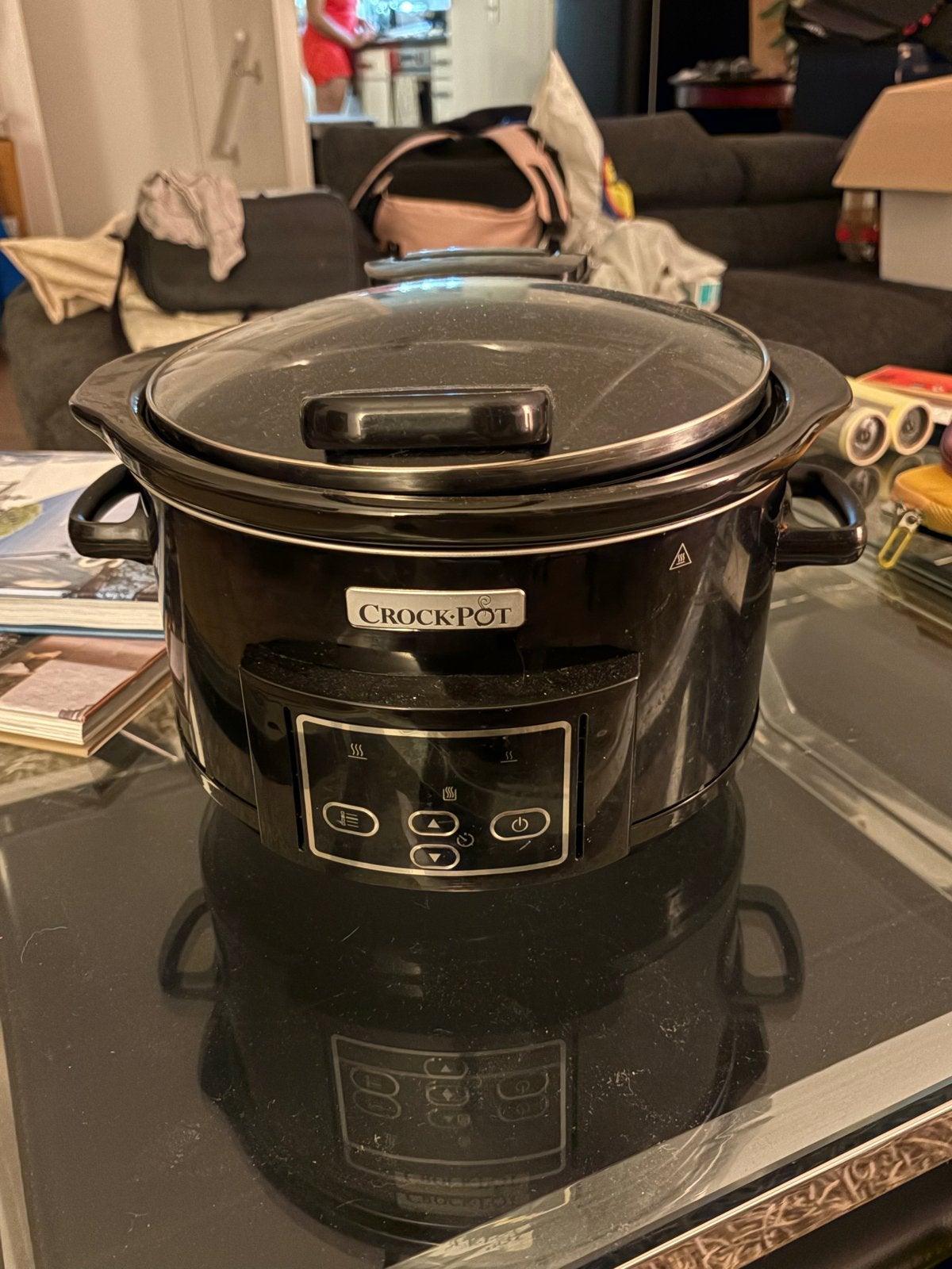 Crock-Pot Slowcooker - Zwart, Ophalen of Verzenden, Gebruikt