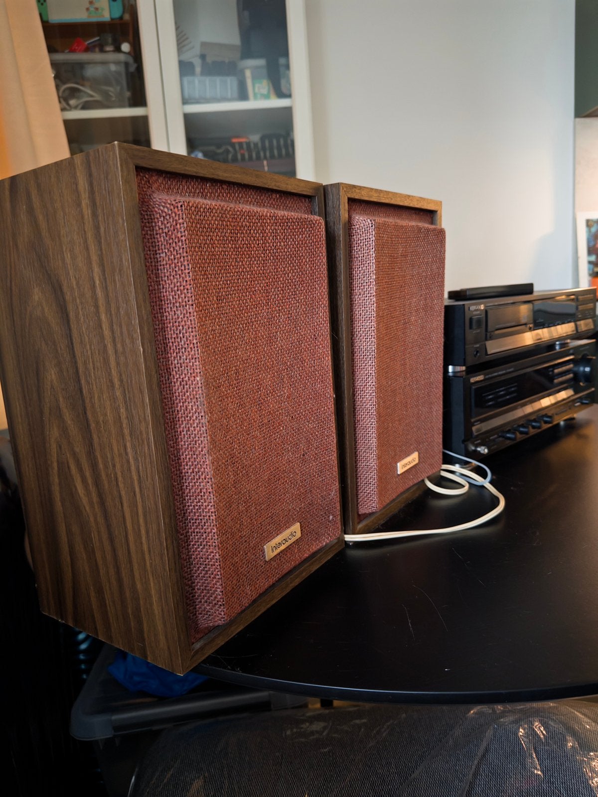 Kenwood versterker/receiver met Interaudio speakers, Ophalen, Zo goed als nieuw, Thorens