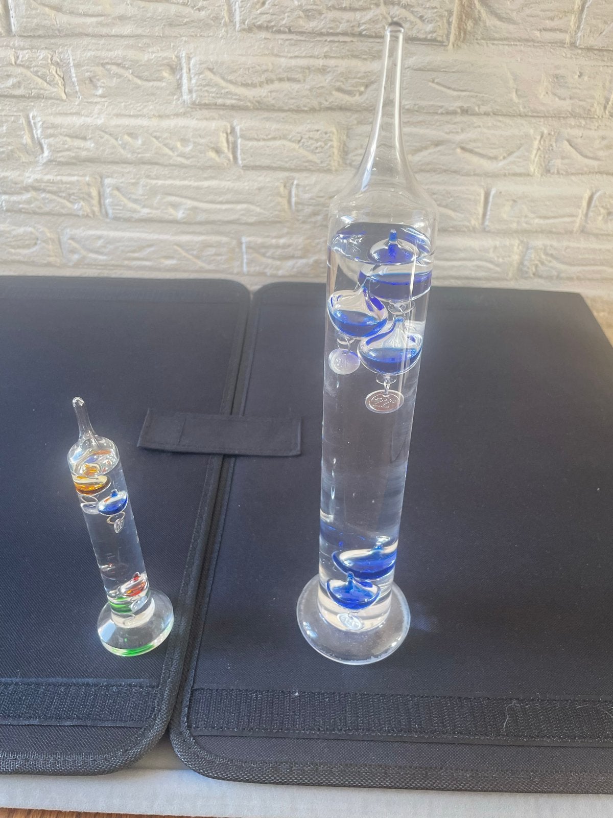 Galileo Thermometer Set - Groot en Klein, Meerkleurig, Ophalen of Verzenden, Zo goed als nieuw, Modern