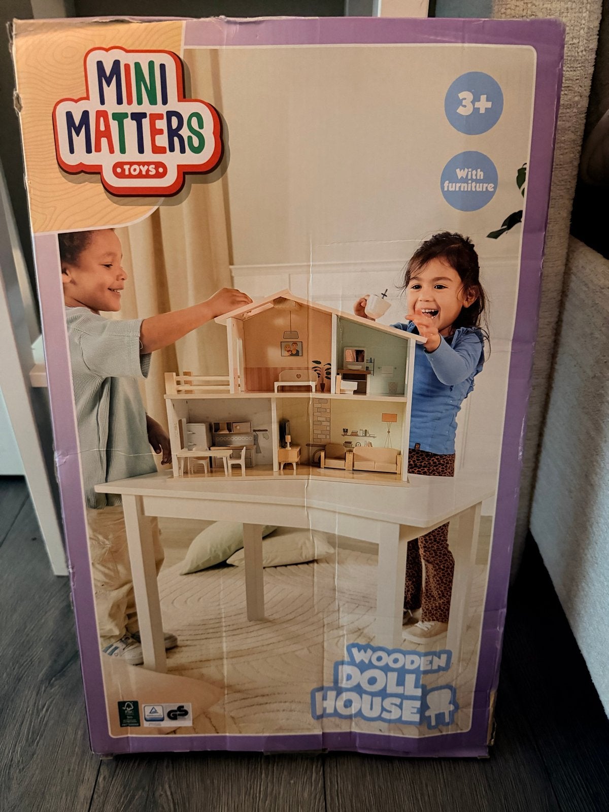 Mini Matters Poppenhuis Nieuw in Doos - Houten Speelgoed, Kinderen en Baby's, Speelgoed | Poppenhuizen, Ophalen of Verzenden, Nieuw