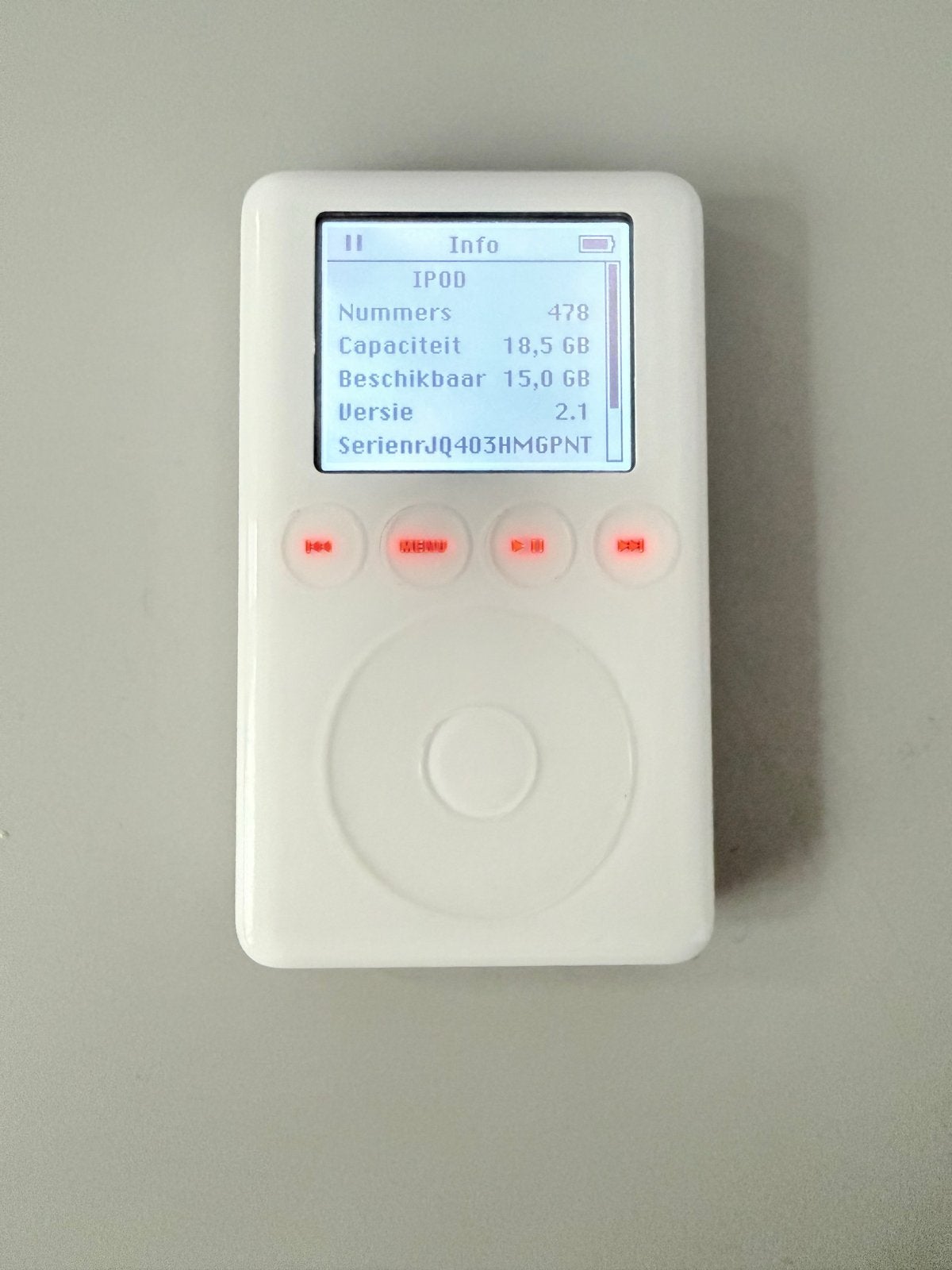 iPod Classic 20GB - Nieuwe accu, gepolijste achterkant, Classic, ., Ophalen of Verzenden, Zo goed als nieuw