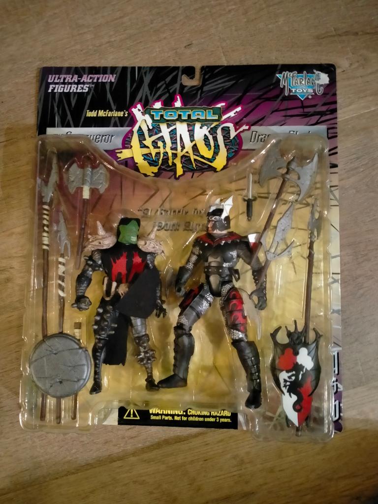 Total Chaos McFarlane Toys Conquereor Dragon Blade figuur, Ophalen of Verzenden, Gebruikt, Actiefiguur of Pop