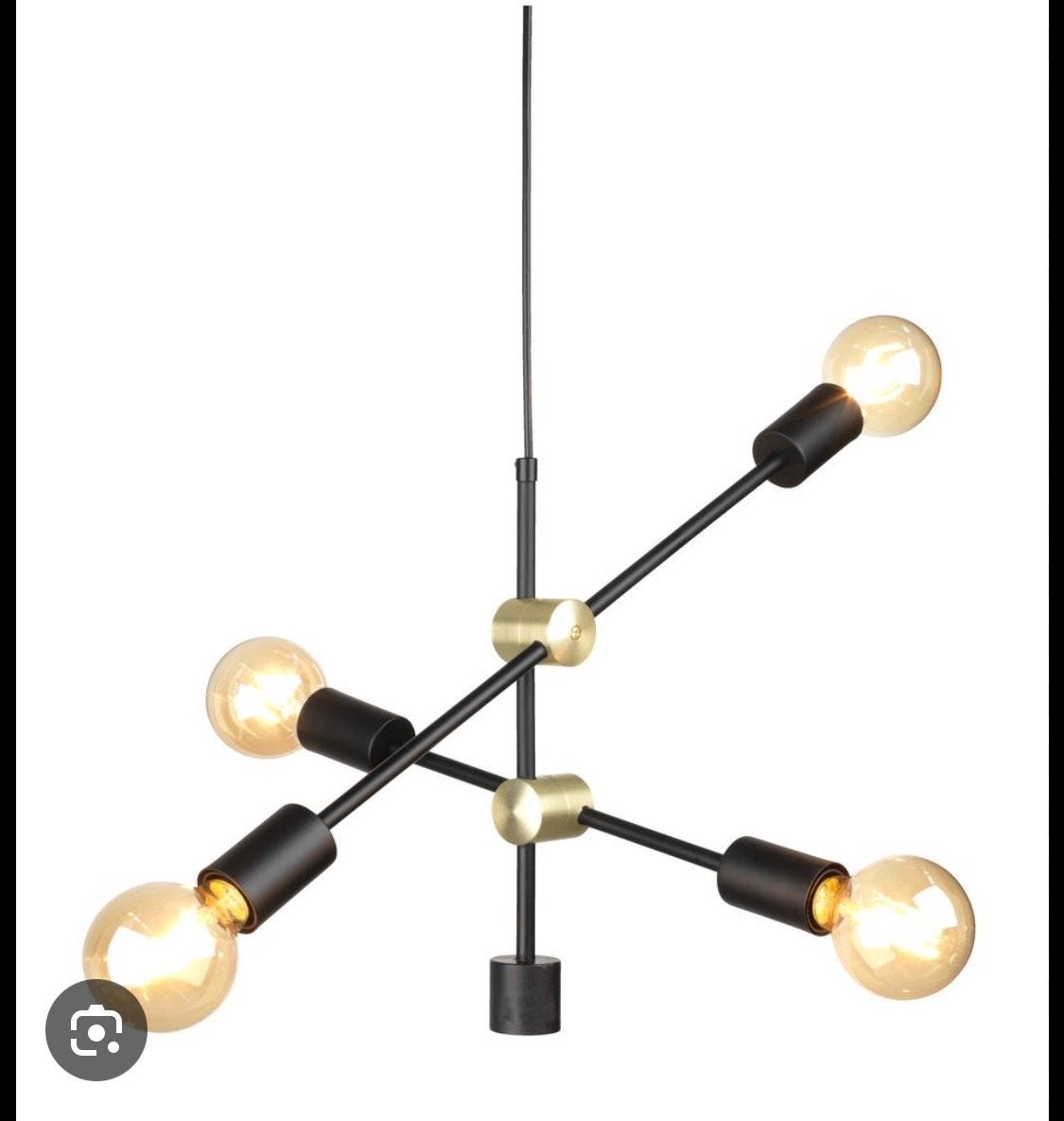JYSK Torstein Hanglamp (inc. lampen), Ophalen, Gebruikt, Metaal, E27 (groot)