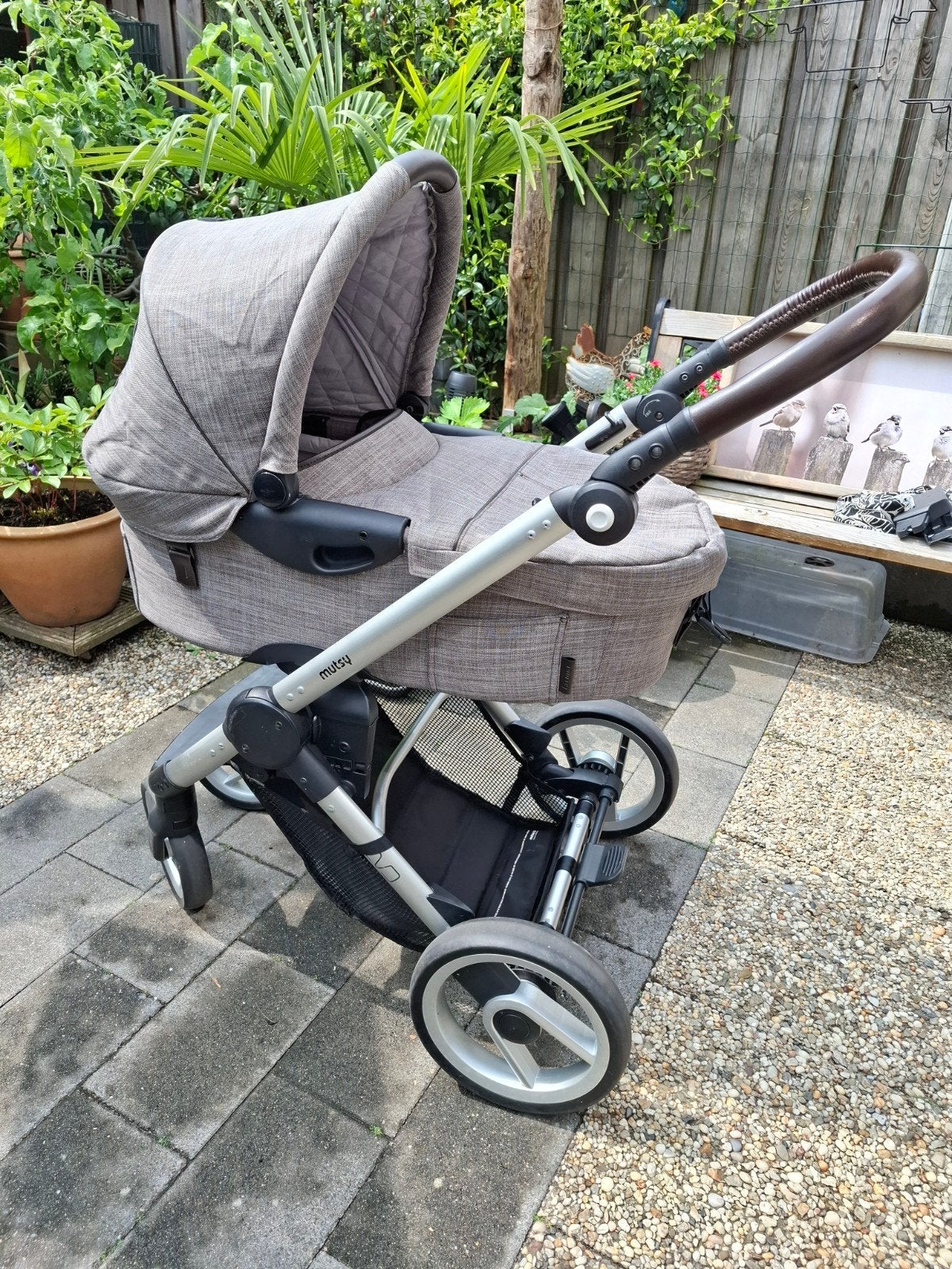 Heerlijk rijdende Mutsy evo farmer kinderwagen met voetenzak, Ophalen, Gebruikt, Combiwagen, Mutsy