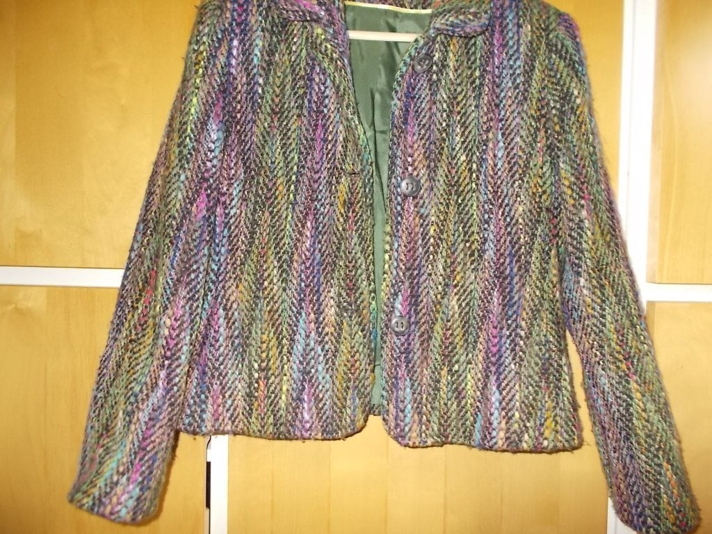 Gekleurd wollen jasje van Donegal Design, maat 38, Maat 38/40 (M), Meerkleurig, Ophalen of Verzenden, Jasje