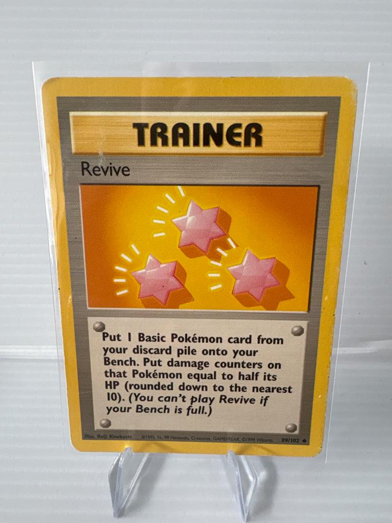 Pokémon Trainer Revive 89/102 Base Set, Ophalen of Verzenden, Gebruikt, Losse kaart
