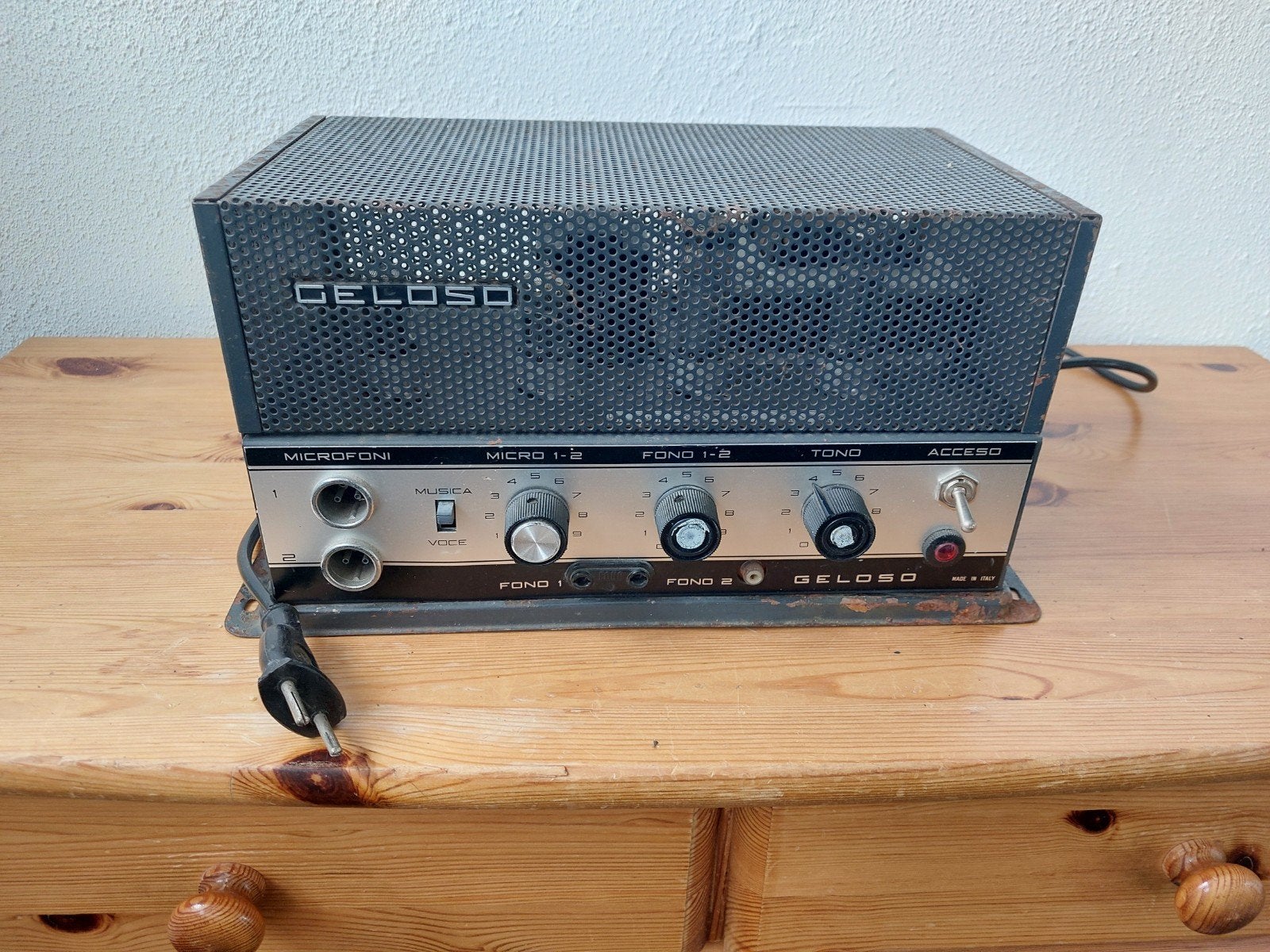 Geloso 1020 buizen versterker 2x EL84, Overige merken, Ophalen of Verzenden, Minder dan 60 watt, Gebruikt