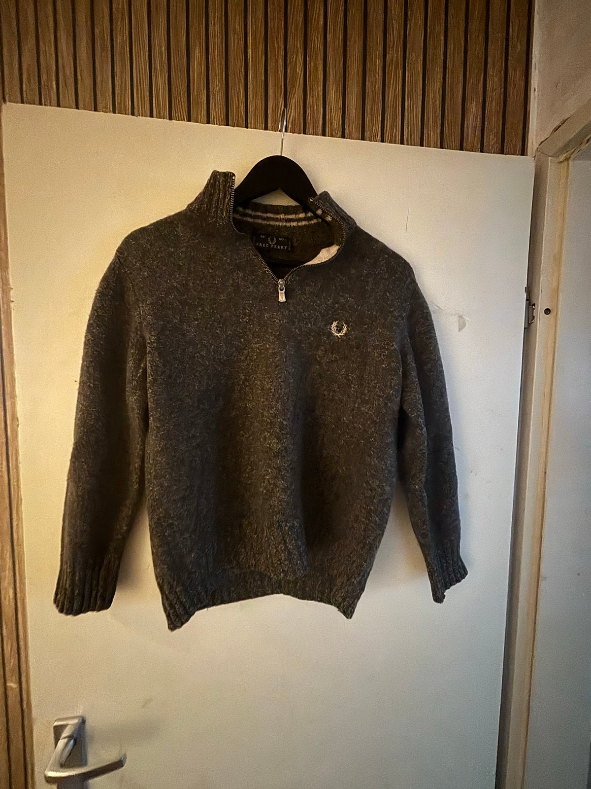 Fred Perry Trui met rits - Maat M, Verzenden, Gedragen, Maat 48/50 (M), Grijs
