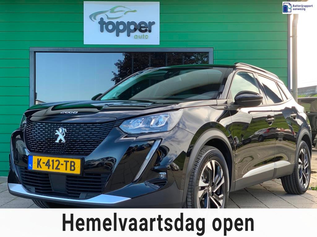 Peugeot E-2008 EV Allure Pack 50 kWh SOH 91%|1e Eigenaar|Nav, Auto's, 330 km, 136 pk, Gebruikt, Zwart