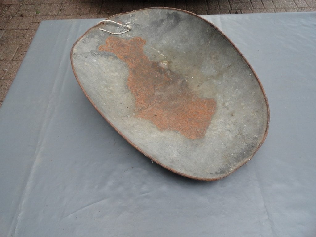 Weegschaalbak, antiek zink, bak voor op weegschaal, Antiek en Kunst, Ophalen of Verzenden