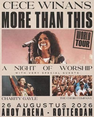 3 concertkaartjes Cece Winans & Charity Gayle, 26 augustus, Drie personen of meer, Augustus