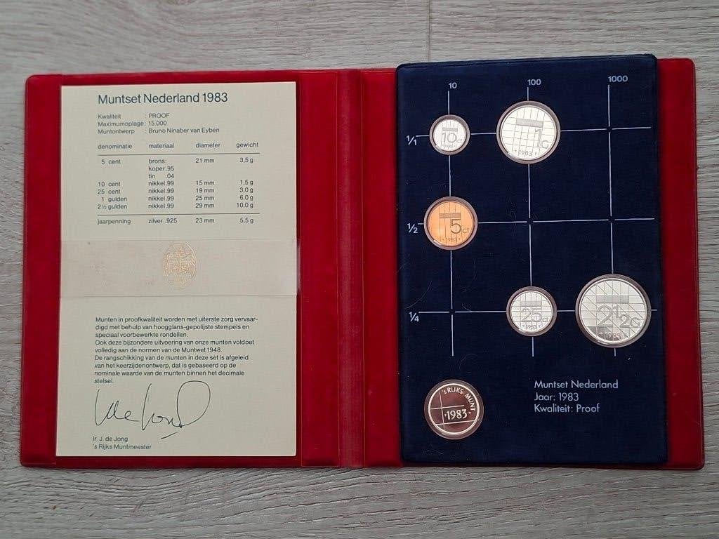Proof Muntset Nederland 1983, Postzegels en Munten, Ophalen of Verzenden, Koningin Beatrix, Overige waardes, Setje