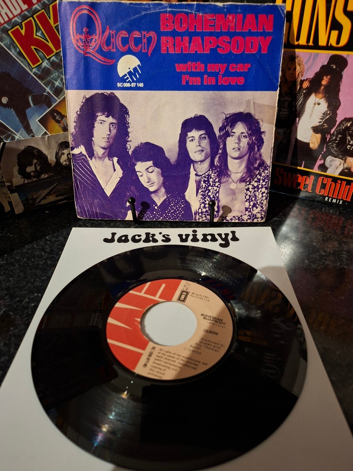 Queen - Bohemian Rhapsody 7 inch Single 1975, Gebruikt, 7 inch, Ophalen of Verzenden, 1970 - 1979