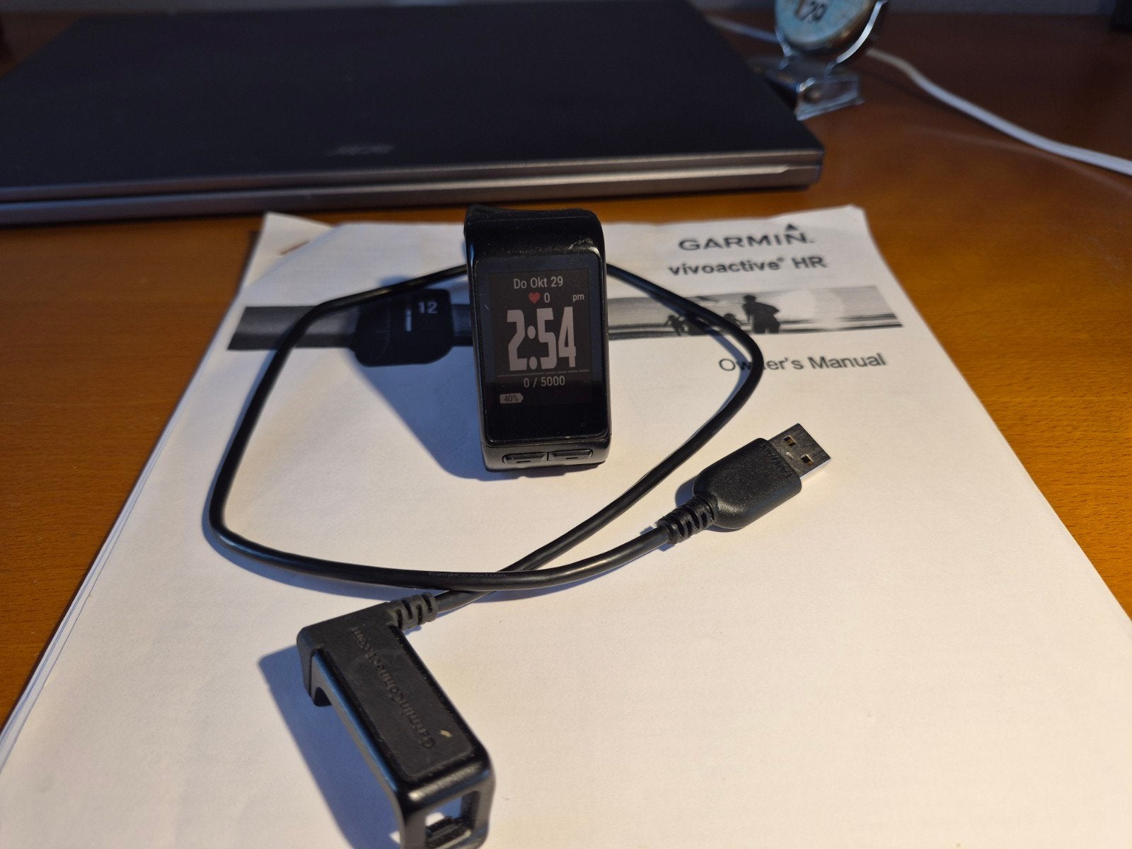 Garmin Vivoactive HR sporthorloge met hartslagmeter, Zwart, Ophalen of Verzenden, Zo goed als nieuw, GPS