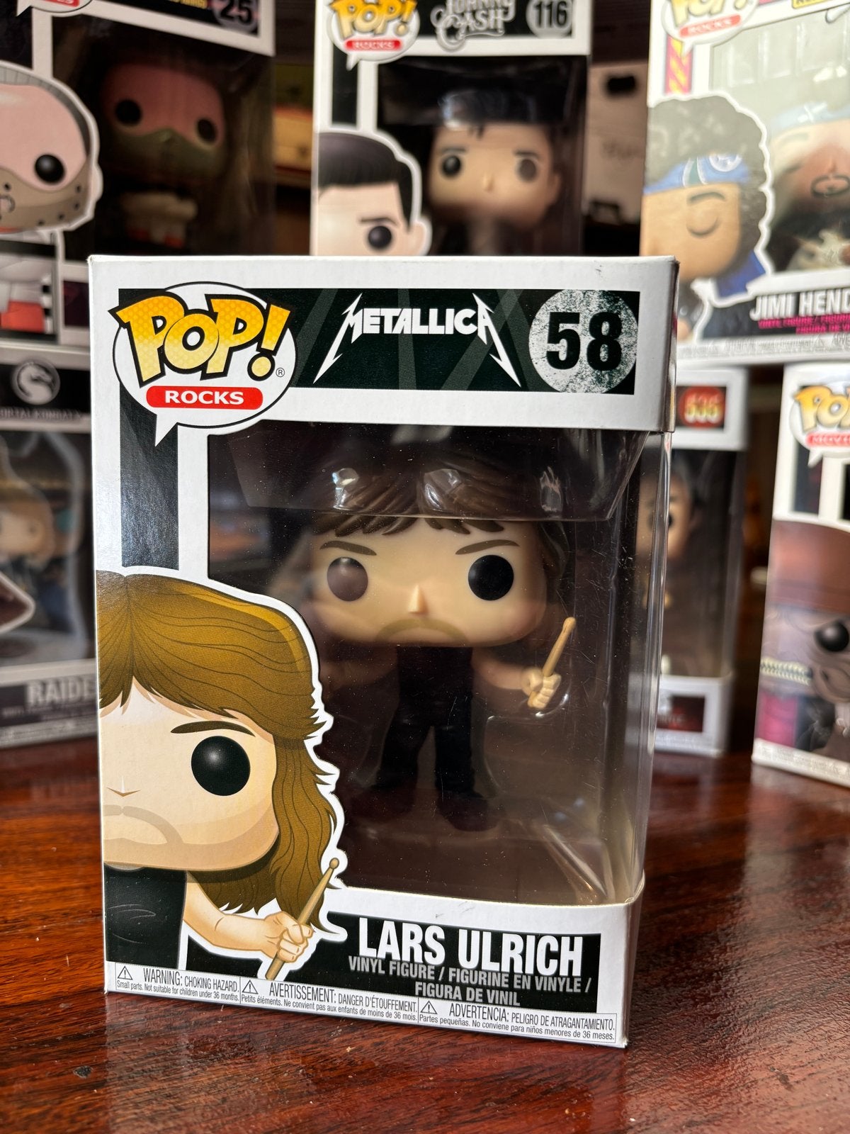 Funko Pop! Rocks: Metallica - Lars Ulrich #58, Ophalen of Verzenden, Nieuw