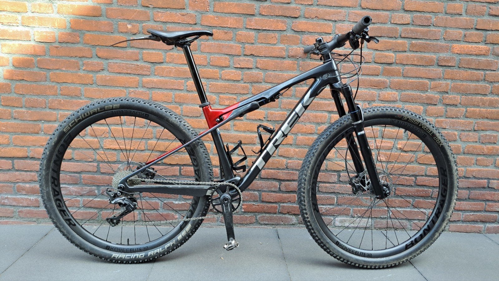 te koop Trek supercaliber 9.7 Carbon Maat M, Ophalen, Gebruikt, Fully, Schijfrem