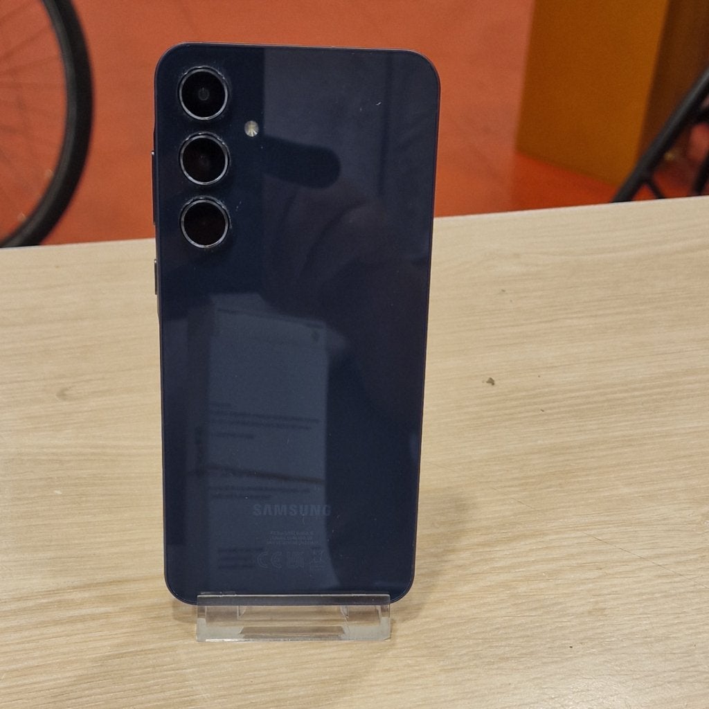 Samsung Galaxy A55 5G 256GB donkerblauw met garantie, Telecommunicatie, Mobiele telefoons | Samsung, Samsung, Zo goed als nieuw