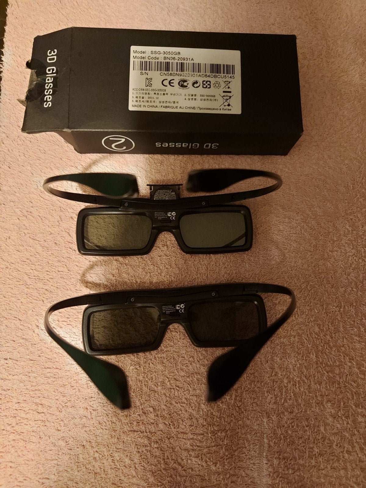 Samsung 3D brillen - Active glasses (Model SSG-3050GB), Ophalen of Verzenden, Nieuw