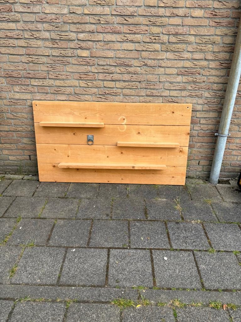Wandplank van massief steigerhout - 160x80 cm, Ophalen, Zo goed als nieuw