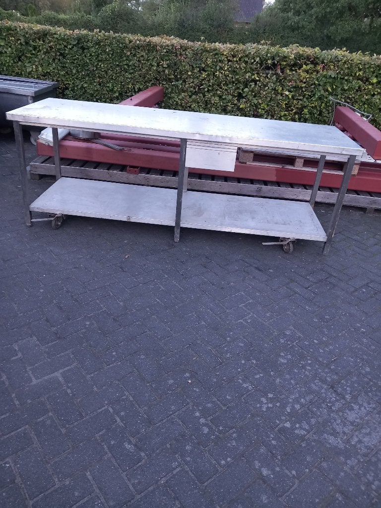 Rvs werkbank te koop, Ophalen, Gebruikt, RVS Meubilair
