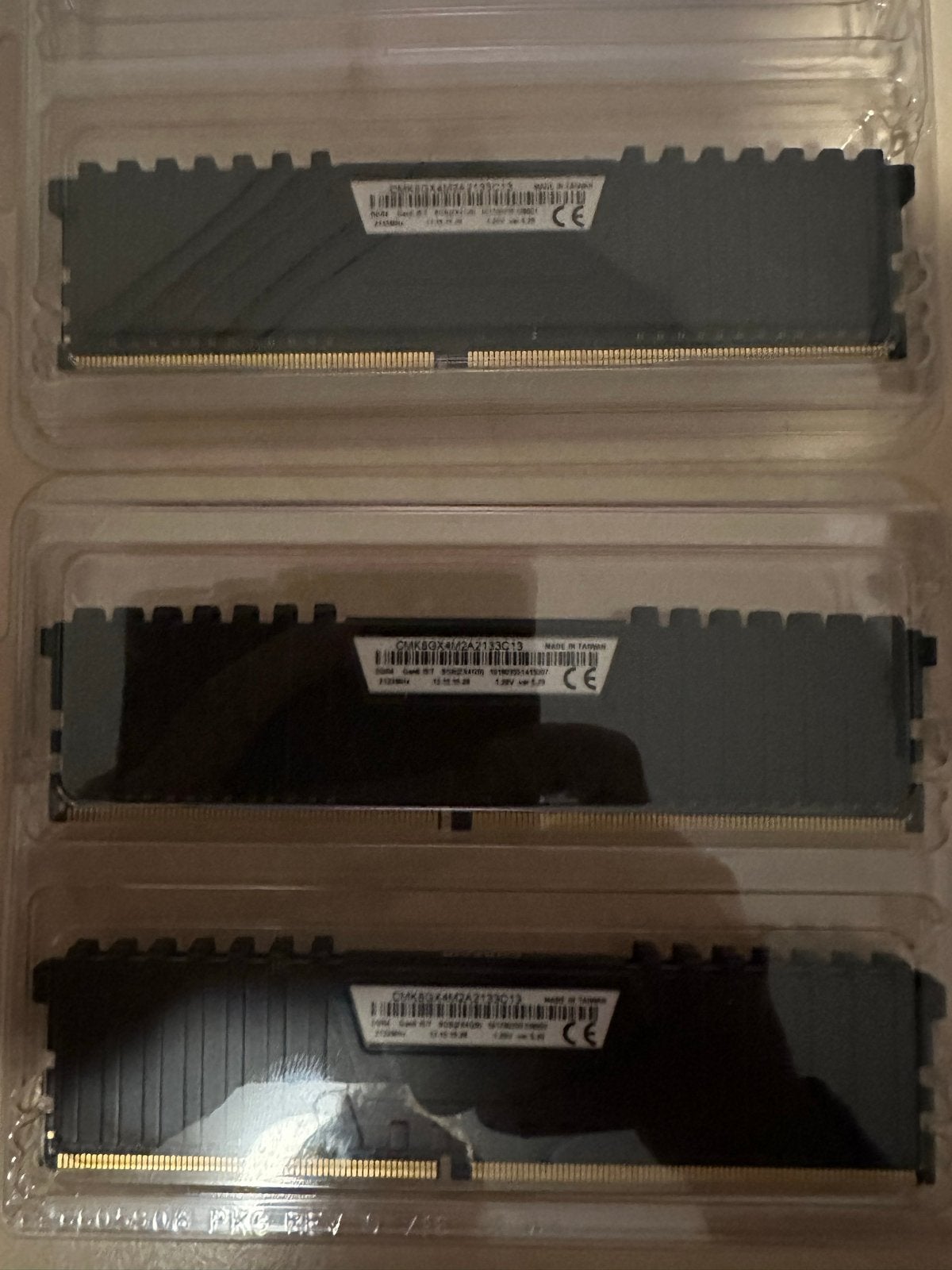 Corsair Vengeance LPX 12GB (3x4GB) DDR4 RAM 2133MHz, Computers en Software, DDR4, 8 GB, Ophalen of Verzenden, Zo goed als nieuw