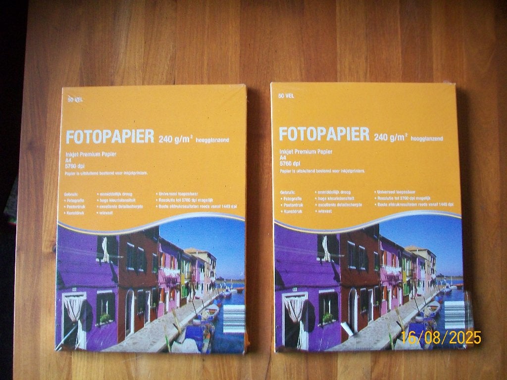 Fotopapier Inktjet Premium A4 - totaal 100 vel, Verzenden, Nieuw